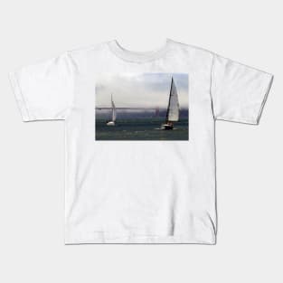 San Francisco, Golden Gate, yachts Kids T-Shirt